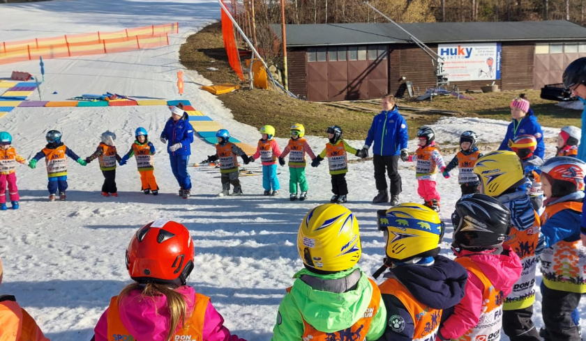 3. lekce lyžování- Hlinsko