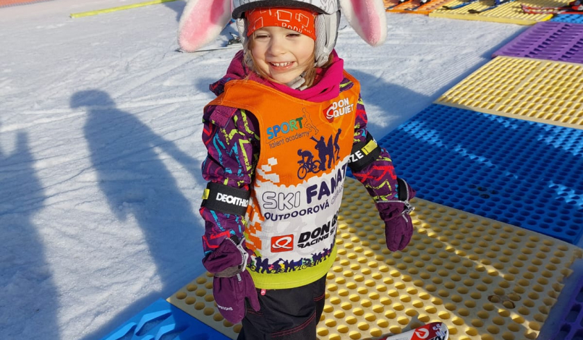 3. lekce lyžování- Hlinsko
