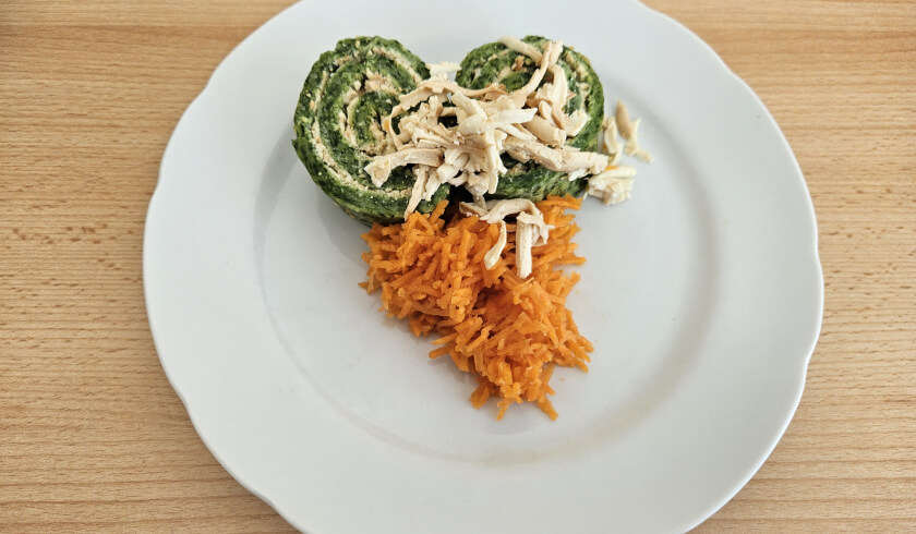 Špenátové palačinky s uzeným tofu