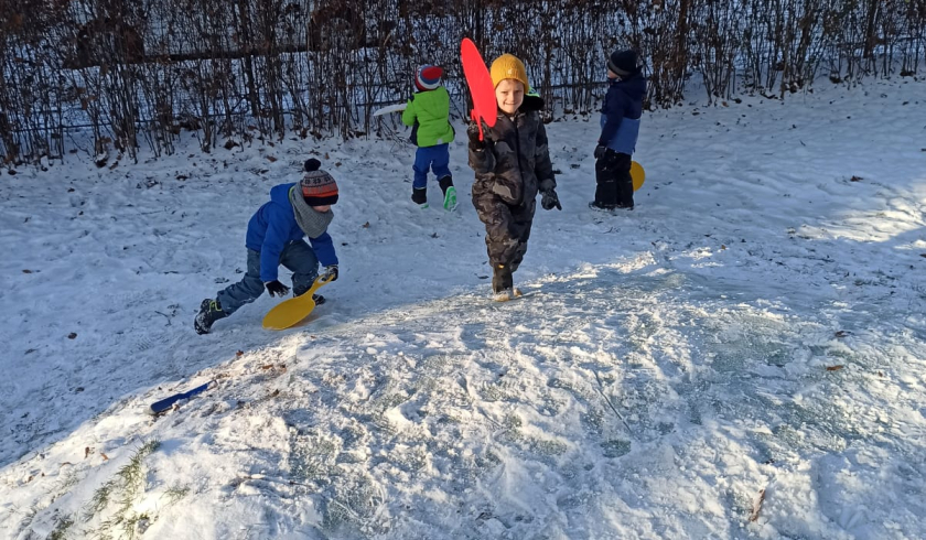 Rybičky na sněhu